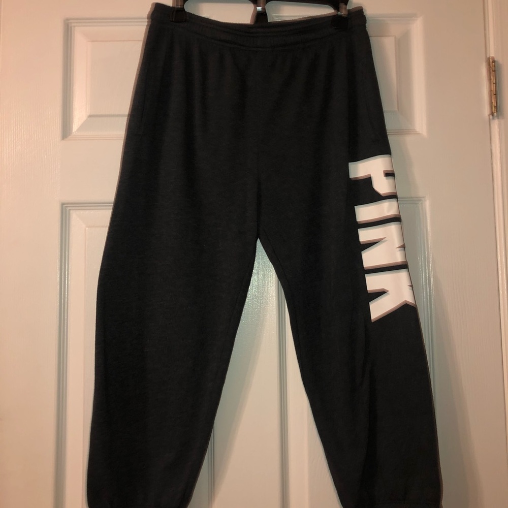 Gray pink pants